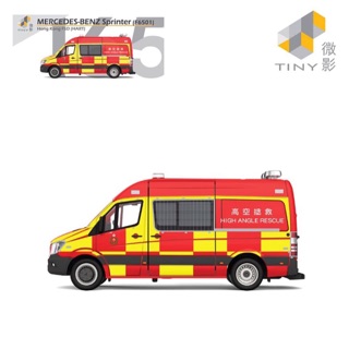 現貨 老周微影 TINY 絕版 #165 高空拯救 消防車 指揮車 合金模型車