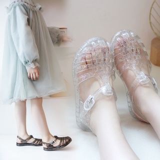 涼鞋夏男女孩水晶鞋2021新款韓版簡約塑膠果凍大中小兒童寶寶鞋潮