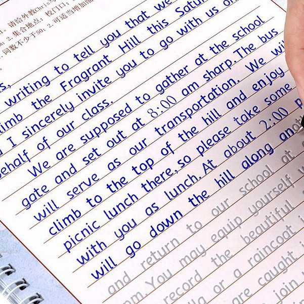 出貨 衡水體英語字帖中高考必備英文作文兒童小學生中學生大學生成人男女繁體凹槽描紅練字本練字帖 蝦皮購物
