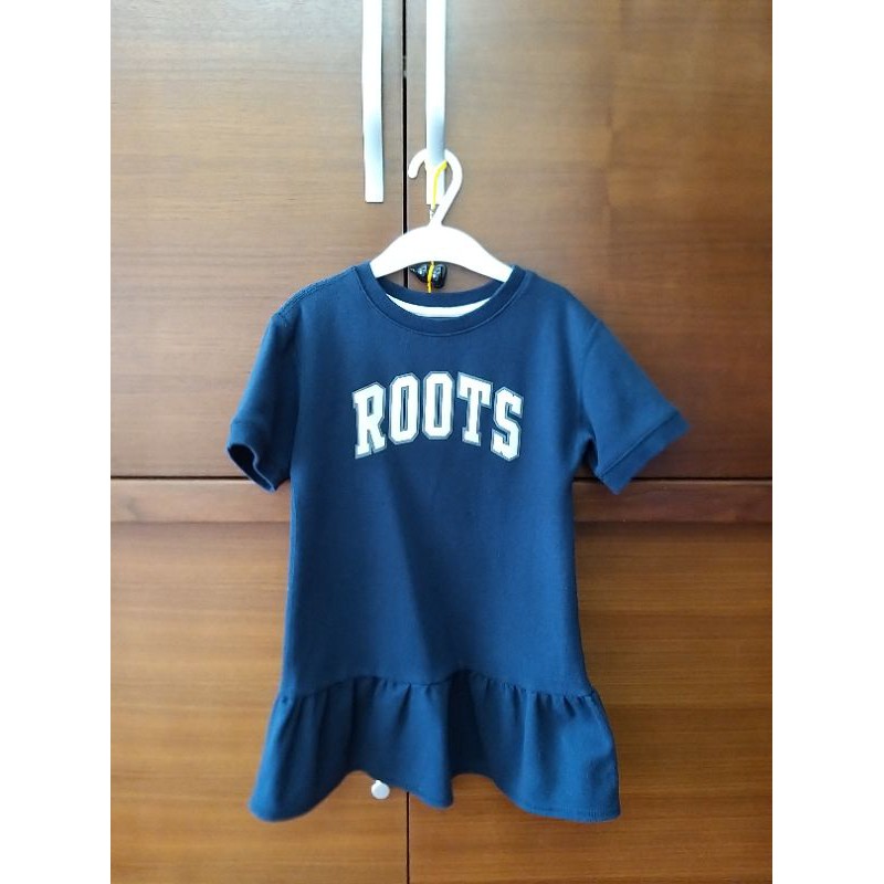 《二手商品》Roots 童裝 女童 洋裝 深藍色 5T