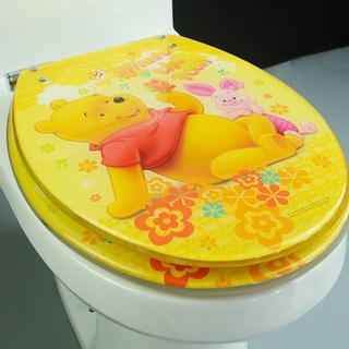 歐式樹脂馬桶蓋通用加厚老式按鈕木頭坐便蓋緩降靜音零件配件U型【曲豆子生活館】