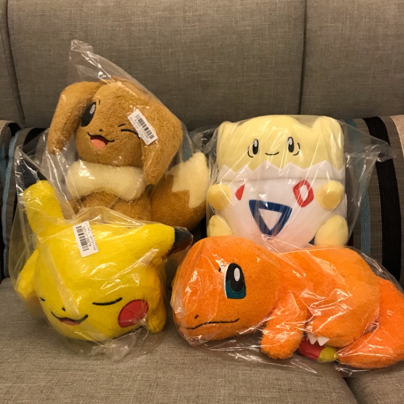 全新 現貨 寶可夢 神奇寶貝 pokemon toreba 日本景品 娃娃 玩偶 波克比 皮卡丘 小火龍 伊布