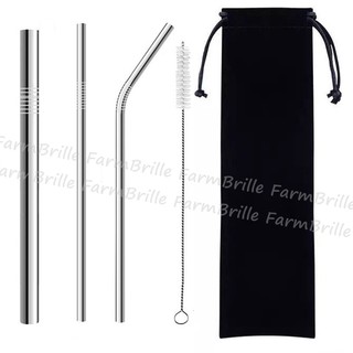 【FarmBrille布莉莊園】 不鏽鋼吸管組 304不鏽鋼 鈦吸管 不鏽鋼吸管 環保吸管 環保餐具
