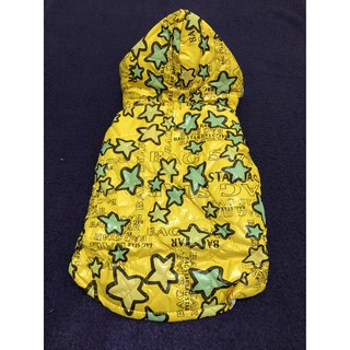 Asonpet 狗衣服 黃色星星系列 狗狗保暖衣物