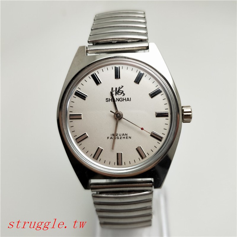 【配件 現貨】老款二手上海中老年懷舊手錶上發條 7120機械錶古董上弦男表 劇組