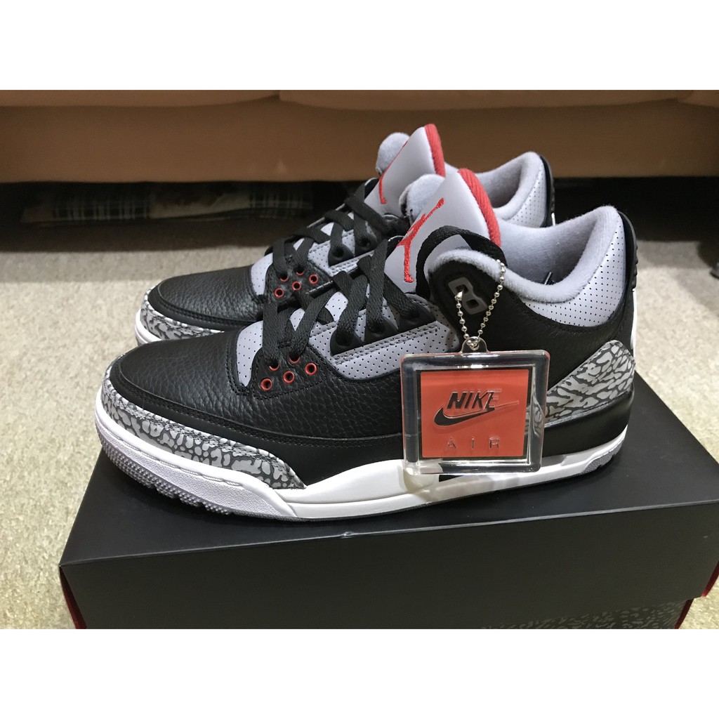 AIR JORDAN 3 RETRO OG 黑灰紅 黑水泥 喬丹三代 台灣公司貨 854262-001