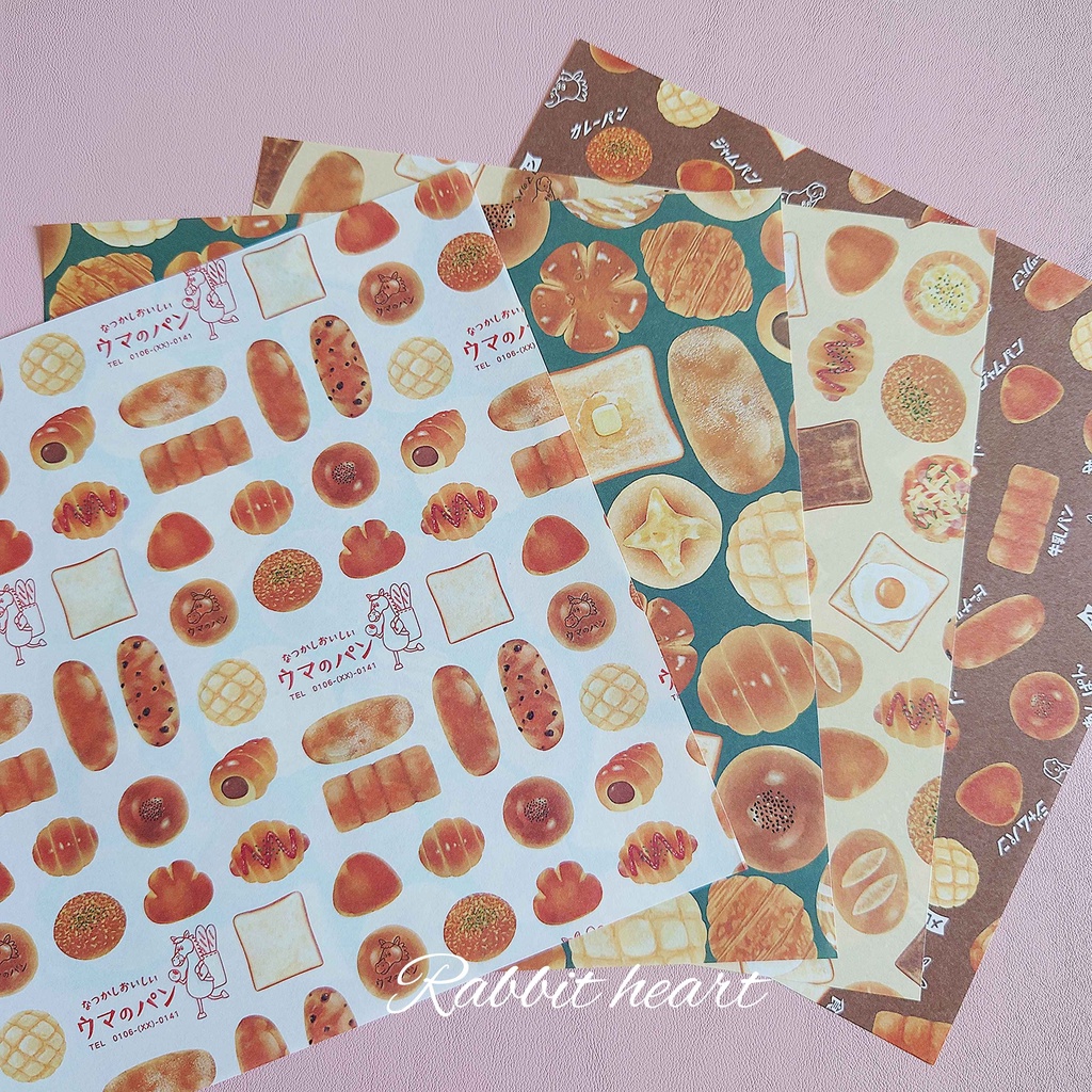 色紙分裝 摺紙 日本進口 協和紙工 kyowa 美食 麵包 吐司 菠蘿 pizza 荷包蛋 手帳 拼貼 打底 折紙