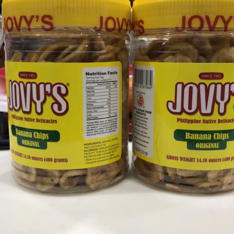 預購 JOVY’S BANANA CHIPS 菲律賓🇵🇭香蕉餅乾 香蕉乾