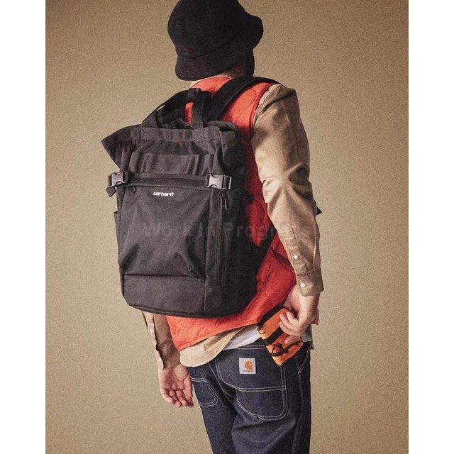 21Ss Carhartt WIP Payton Carrier Backpack 卡哈特 拉鏈 戶外 雙肩包 包 代購