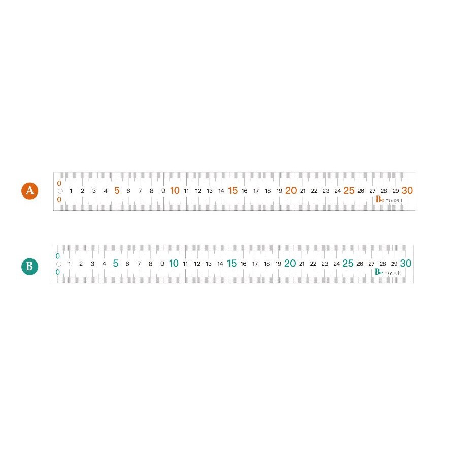 30cm 大字量尺.製圖.測量.直尺.雙邊尺規.尺規.尺標 JR-47