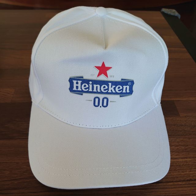 現貨出清 全新品 Heineken 海尼根 帽子 棒球帽 白色  無酒精 0.0版 新款