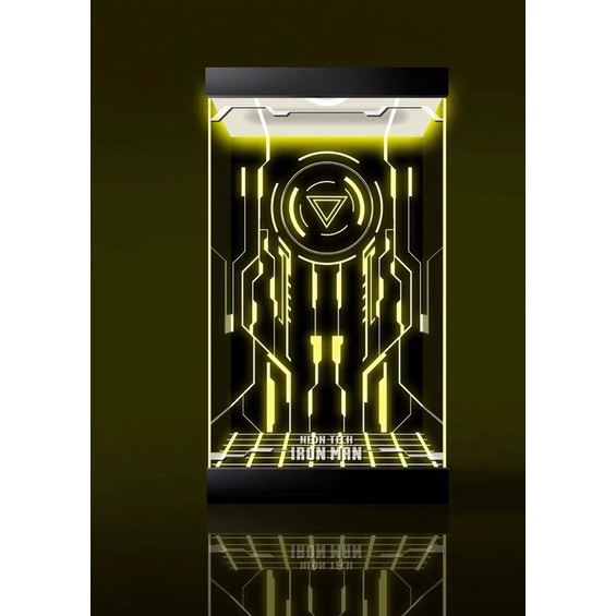 《Yao 挖寶趣》HotToys mms523 D29 MK6 霓虹科技 創光速黃 鋼鐵人 專用展示盒