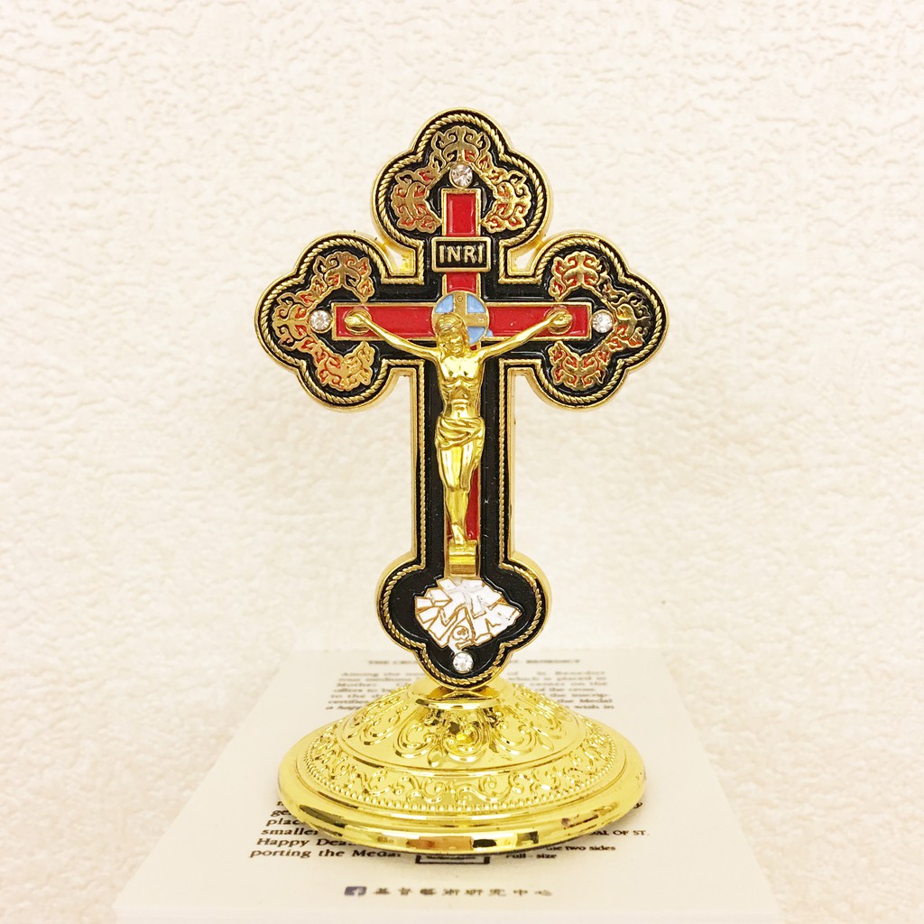 Jesusart 天主教聖物真福八端鎏金神貧耶穌苦像十字架擺飾 蝦皮購物