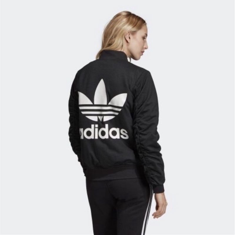 全新愛迪達Adidas女款黑色棒球外套DW3905 | 蝦皮購物