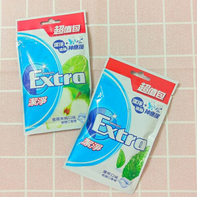 Extra無糖薄荷口香糖/青蘋萊姆62g