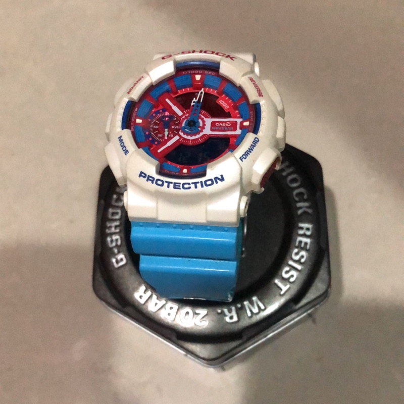 G-shock 鋼彈配色 藍白 手錶 9.5成新！