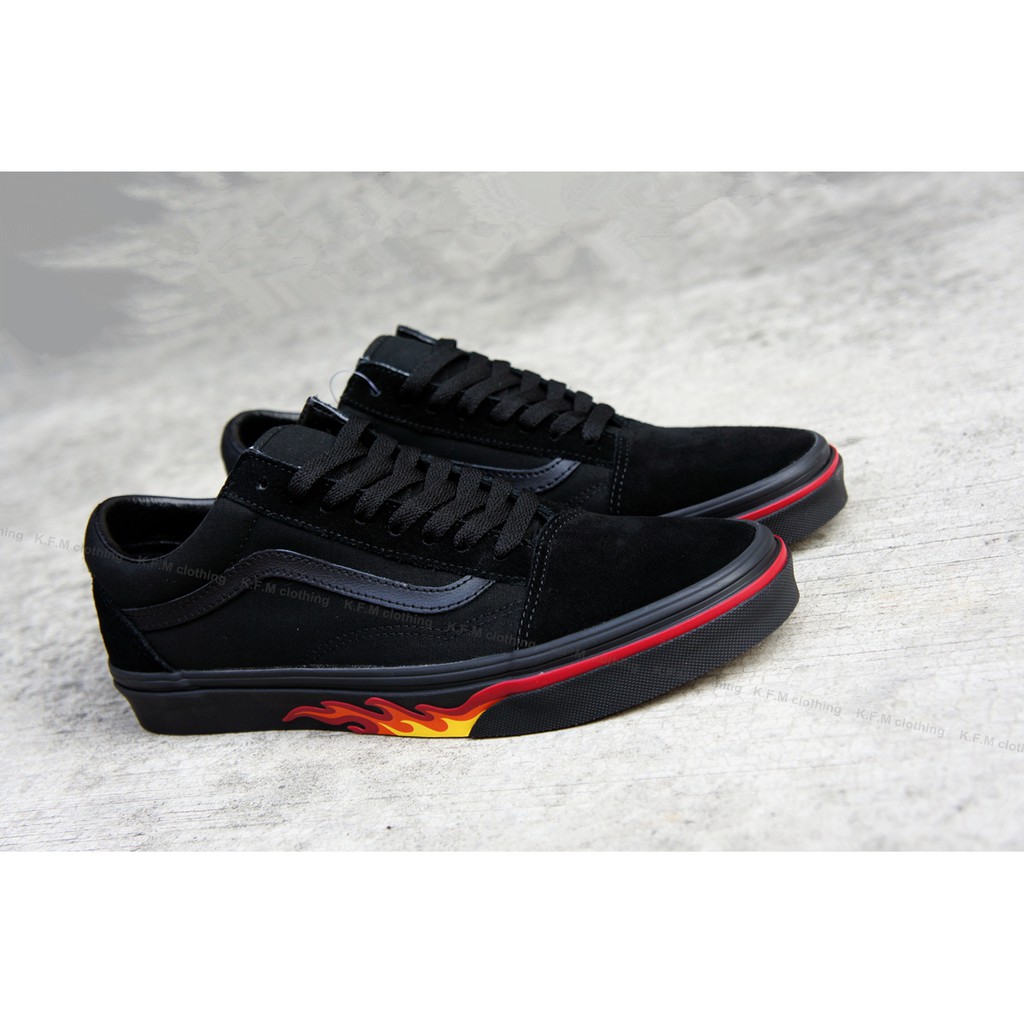 vans flame wall old skool