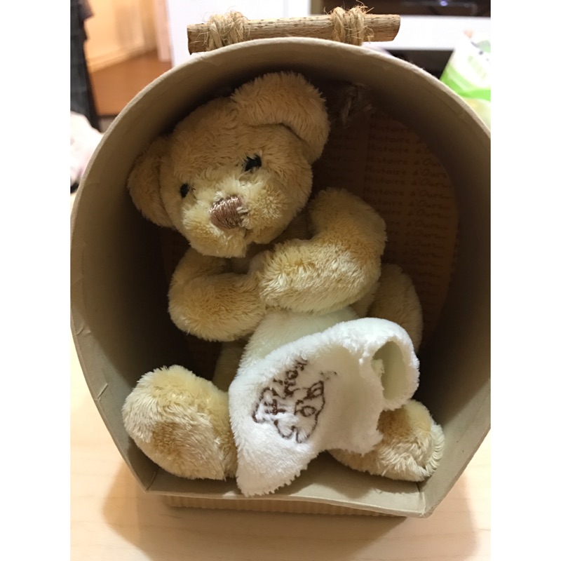 法國Doudou熊熊安撫娃娃 彌月小禮物 附盒子 生日禮物 交換禮物