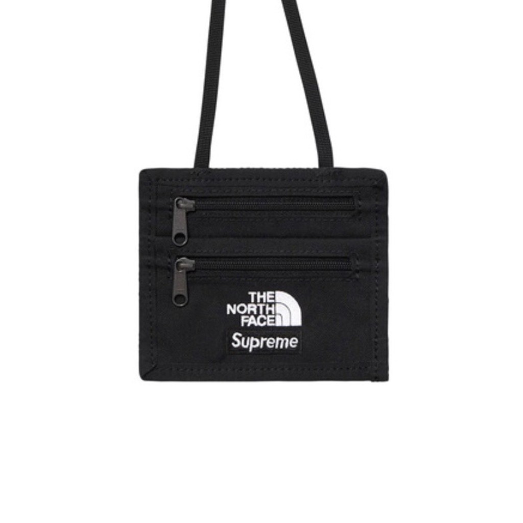 supreme x north face travel wallet