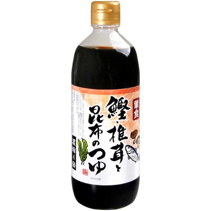 現貨‼️即期特價 日本 萬榮堂 鰹魚香菇昆布麵味露 500ml 鰹魚醬油 日本醬油 壽喜燒鍋底（另有香菇素食醬油賣場）