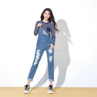 VICTORIA條紋百搭全棉上衣-藍-V25265-58&83