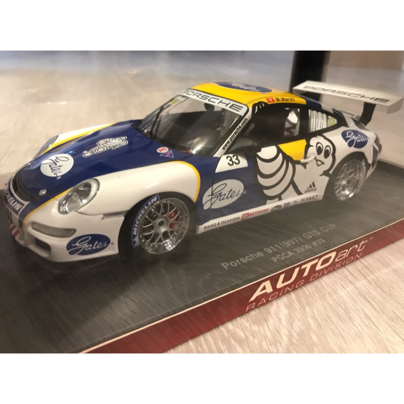 絕版 Autoart Porsche 911（997）GT3 RSR Michelin