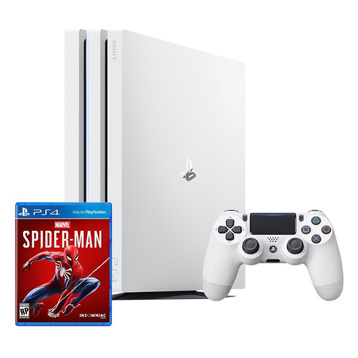 Ps4 Ps4 Pro 專業版主機冰河白1tb 漫威蜘蛛人 4 15 5 19期間限定 蝦皮mall Line購物
