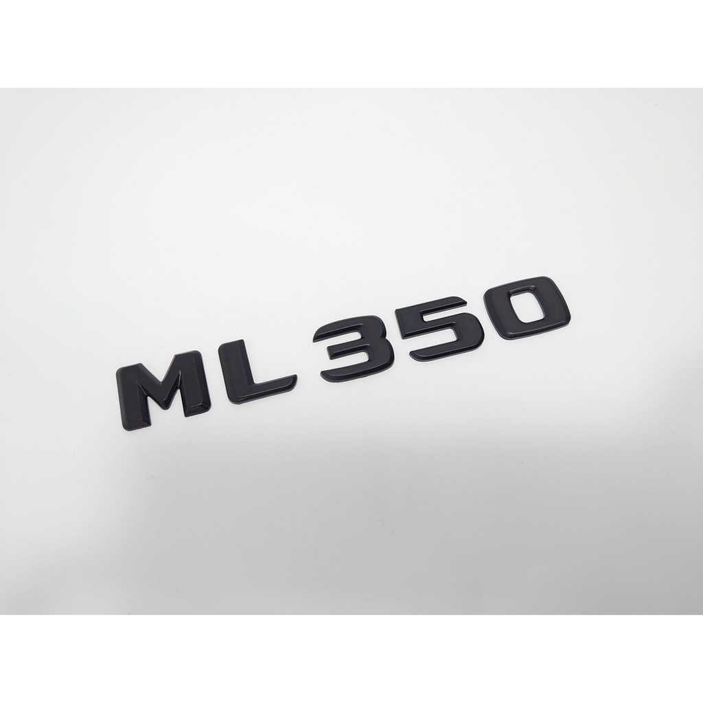 圓夢工廠 Benz 賓士 ML W163 W164 ML350 後車箱尾門字貼 字標 車標 標誌 消光黑
