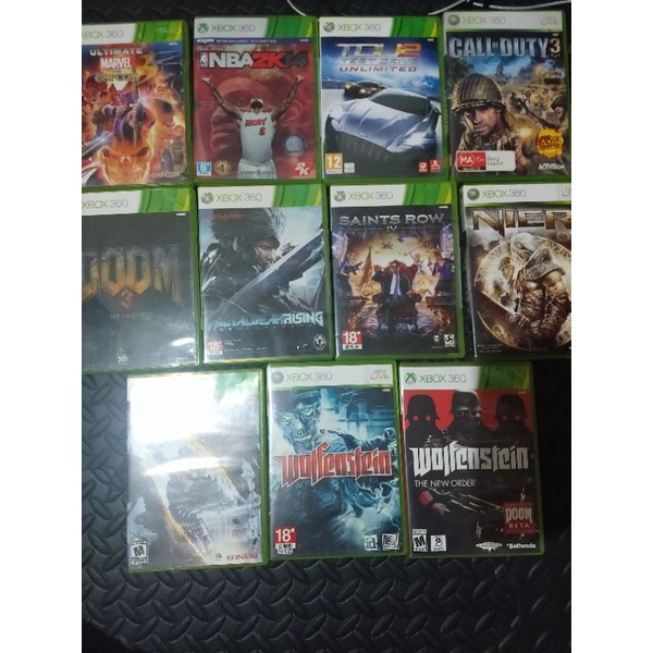 Xbox中古遊戲片無限試駕2決勝時刻3 NBA2K14尼爾黑街聖徒4潛龍諜影 