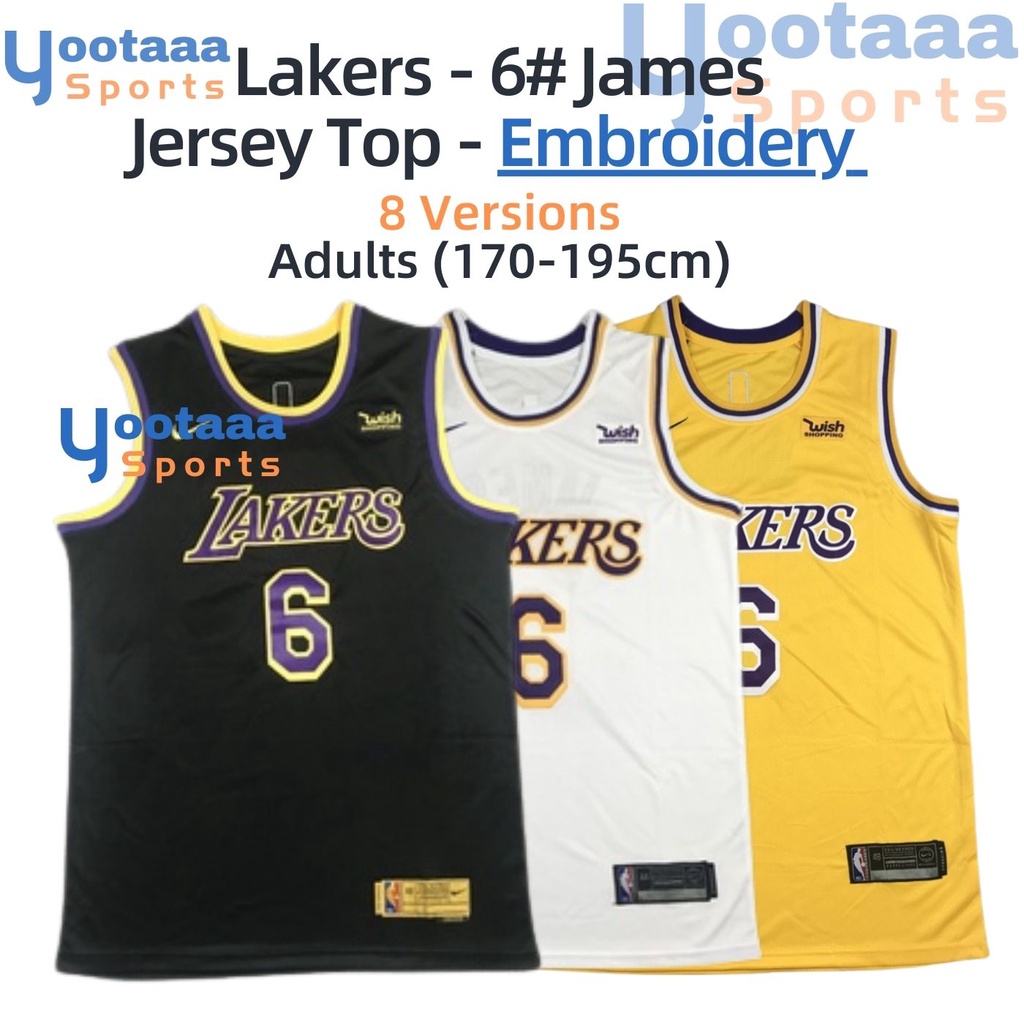 NBA 湖人隊 詹姆斯 Lakers LeBron James NO.6 刺繡版 球衣 籃球 復古版 城市版