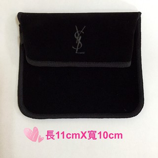 YSL 聖羅蘭 星鑽 氣墊 粉餅 絨布套 (10cm*11cm) 絨布袋 送禮 YSL經典logo壓紋【天使愛美麗】