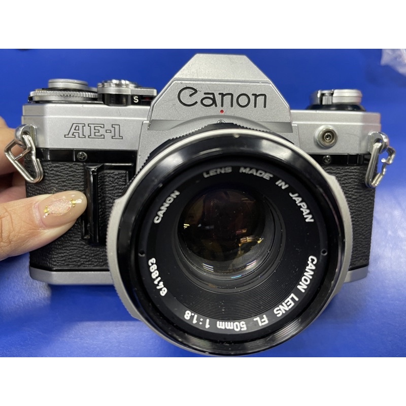 Canon AE-1 銀黑機 搭50/1.8鏡頭 不拆賣