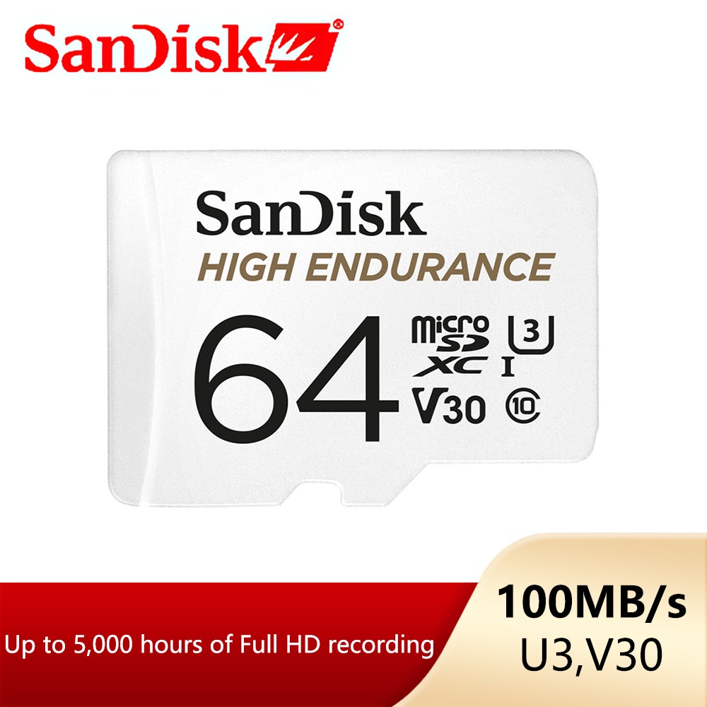 SANDISK 閃迪高耐久性視頻監控 32GB 64GB MicroSD 卡 SDHC/SDXC Class10 寫 4