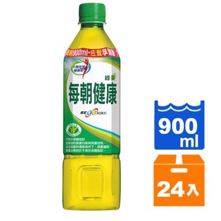 每朝健康綠茶無糖900ml(12入)x2箱【康鄰超市】