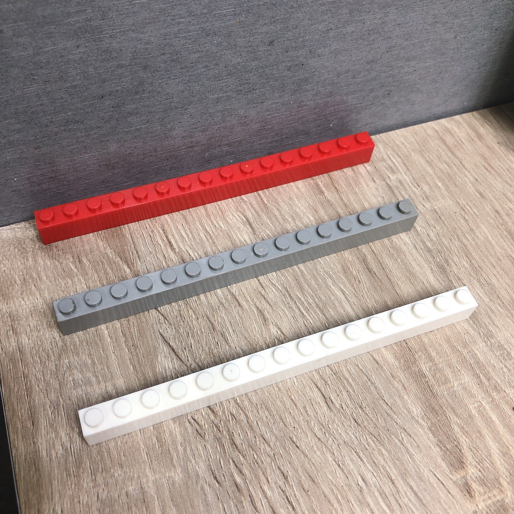 撿積木】多色可挑 積木顆粒 1x16 基本磚 長磚 顆粒 散件 零件 moc 兼容樂高 鑰匙圈 紅色 淺灰 白色