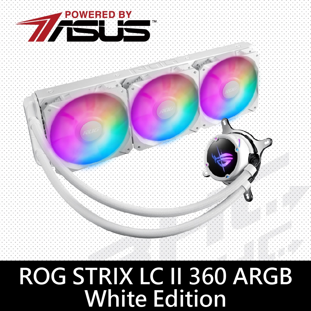 華碩 ROG STRIX LC II 360 ARGB White Edition 一體式 CPU水冷式散熱器