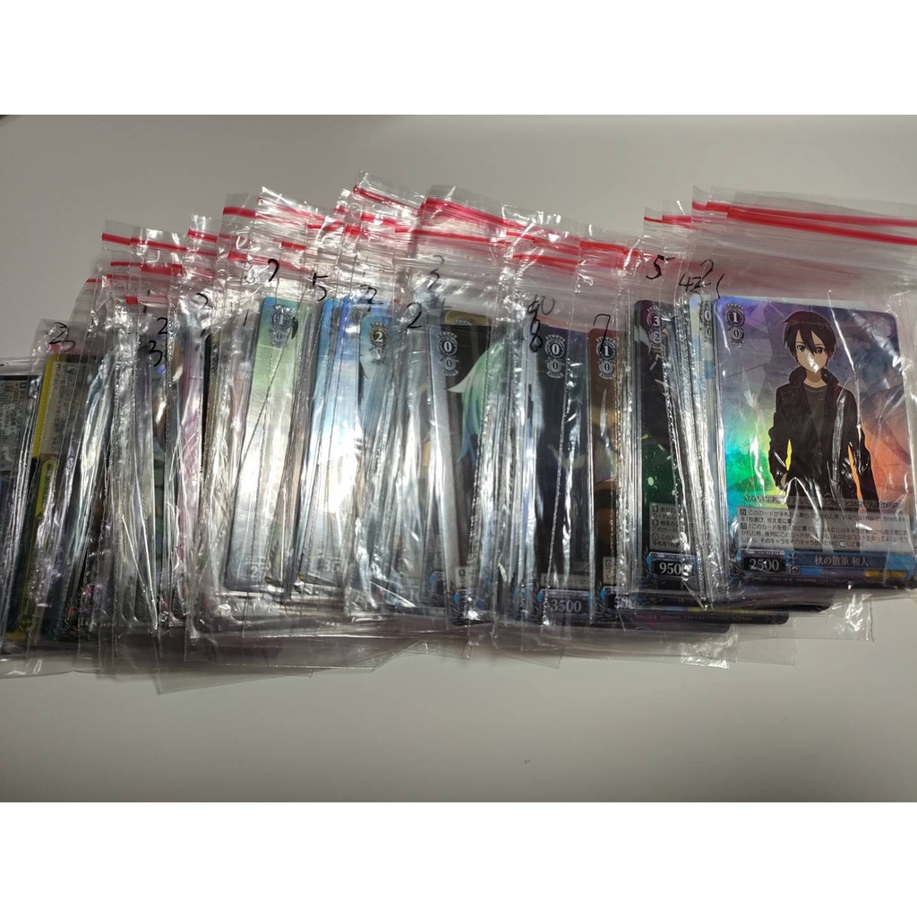 ''二手古屋 ''刀劍神域閃卡(附卡套).桐人.詩乃.亞絲娜.結衣...等
