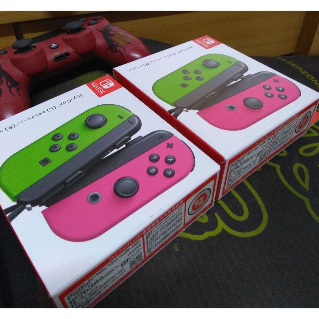 Nintendo 任天堂 Nintendo Switch 台灣公司現貨 Joy-Con 手把 電光綠/粉紅