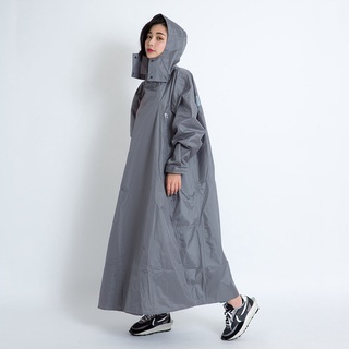 <益發安全帽臺中店>現貨 Brightday 君邁 Double雙拉鍊斜開連身雨衣 灰 一件式雨衣 風衣雨衣
