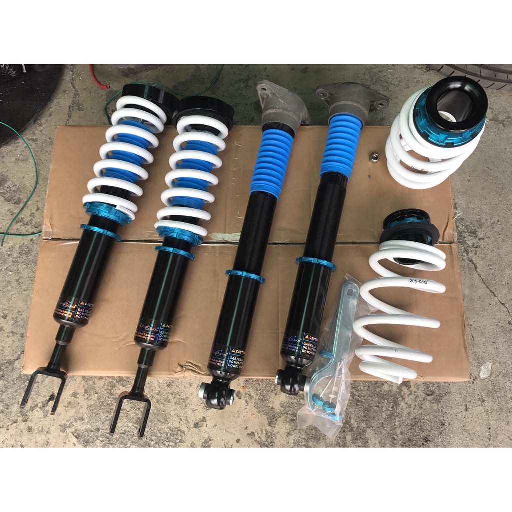 全新 Audi 05 08年kc Racing 高低軟硬可調避震器 蝦皮購物