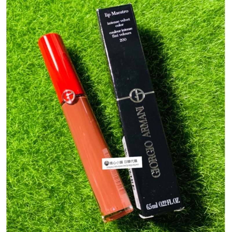 現貨到 昇恆昌代購 正品保證 紅管 200 Giorgio Armani Ga 紅管奢華絲絨訂製唇萃200 楓紅貝蕾帽 蝦皮購物