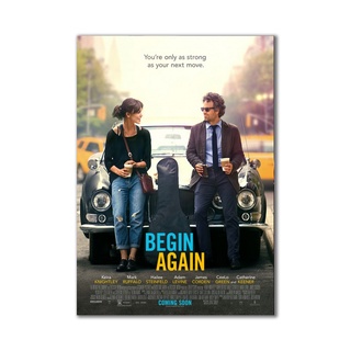 『老番顛』 曼哈頓戀習曲 begin again 電影海報 海報 裝飾畫 背景裝飾 居家裝飾 拍攝道具