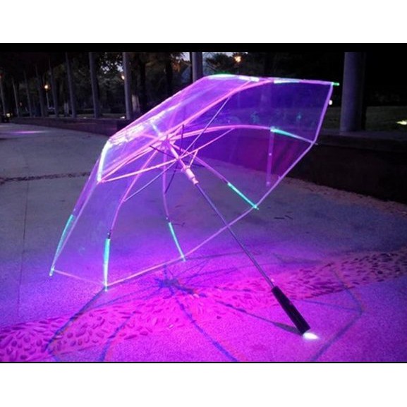 ☆[Hankaro]☆ 酷炫新創意LED燈閃光傘發光雨傘  (批發另洽)