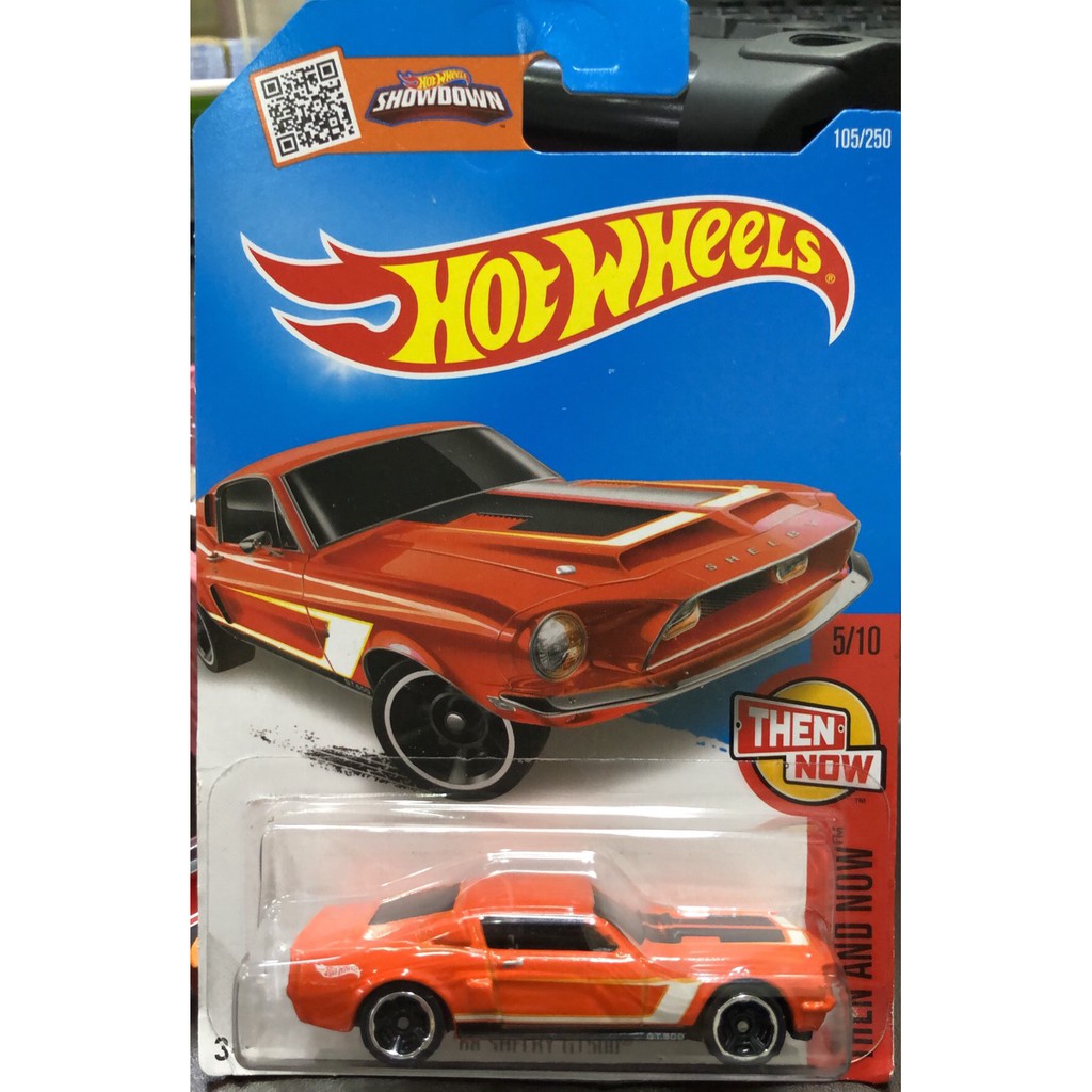 絕版 風火輪 Hot Wheels 福特 野馬  68 FORD SHELBY GT500 橘 1