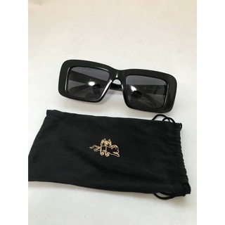 Karen Walker 黑色 方形 鏡框 膠框 大太陽眼鏡 Sunglasses