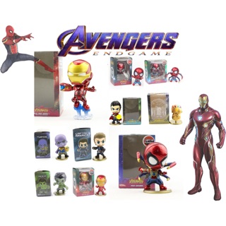 Marvel漫威 復仇者聯盟 Q版搖頭 復仇者聯盟4 蜘蛛人 鋼鐵蜘蛛人 搖頭 公仔 磁鐵 鋼鐵人 無限手套 美國隊長