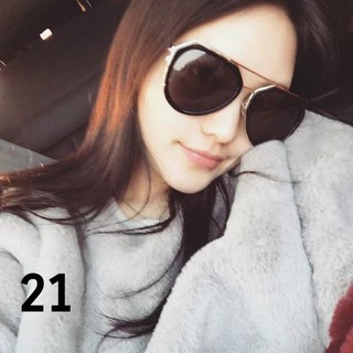 大框復古女圓臉周揚青同款太陽眼鏡網紅款墨鏡女潮男眼鏡
