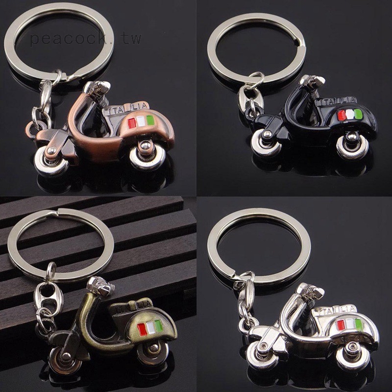 創意3D女士電動腳踏車鑰匙扣挂件