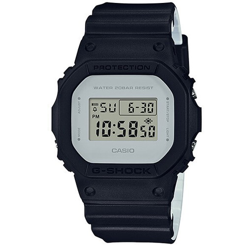 【CASIO】G-SHOCK 經典數位設計休閒錶-黑X灰(DW-5600LCU-1)正版宏崑公司貨