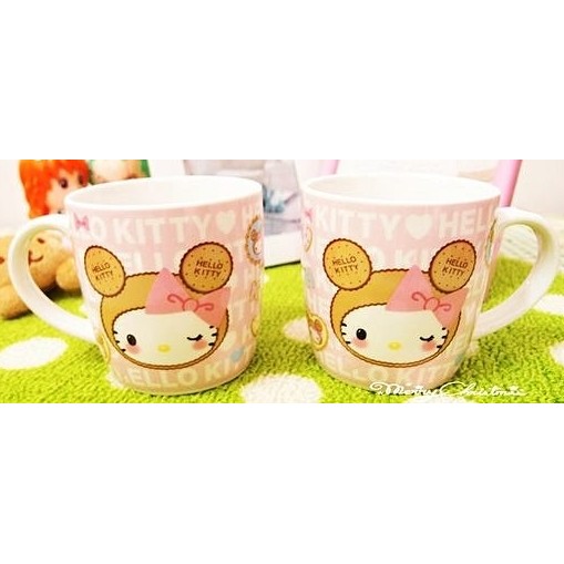 Hello Kitty 馬克杯陶瓷餐具組 咖啡杯 下午茶 餅乾熊造型杯 情侶對杯 2入